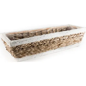 Zahradní dekorace Truhlík s igelitem 58 cm x 21 cm obdelník