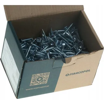 Vrut VRUT DO DŘEVA KUŽELOVÝ POZINK BÍLÝ 4,5 x 35 mm VRUTY 500 kusů TORX