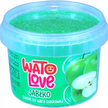 Cukr BAREVNÝ CUKR NA CUKROVOU VATU 100g JABLKO Cukr do Stroje Zelený