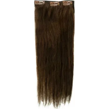 Paruka Příčesek středně dlouhý z přírodních hnědých vlasů MODERN-HAIR