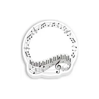 AB Production Samolepící poznámkový bloček HUDEBNÍ SYMBOLY 1