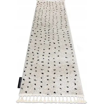 Koberec KOBEREC BĚHOUN BERBERSKÝ VZOR TEČKY FLEKY krémový 70x300 cm