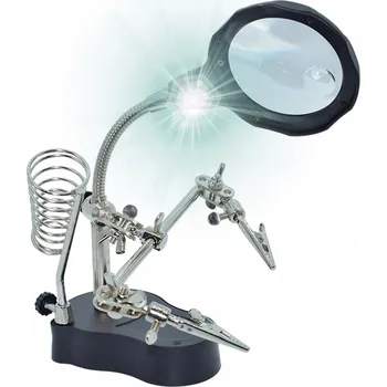 IP kamera Napájecí zdroj Elektroweb Třetí ruka s lupou a LED pro pájení