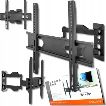 Televizní držák DRŽÁK NA ZEĎ PRO TELEVIZOR 23-55" S NASTAVENÍM