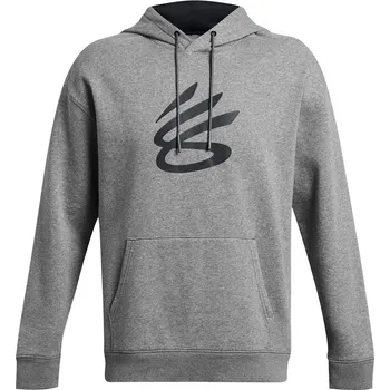 Pánská mikina Pánská mikina přes hlavu Under Armour CURRY SPLASH HOODIE šedá 1380839-025 - XXL | UK 10,5 | US 11,5