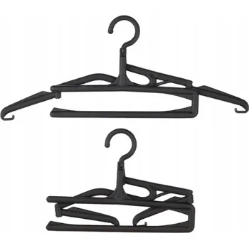 Věšák Skládací ramínka Sada 14 ks + tyč na oblečení