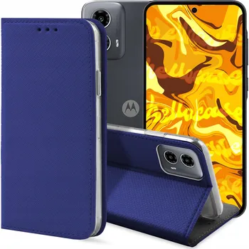 Pouzdro na mobilní telefon Flipové pouzdro Hello Case pro Motorola Moto G34 modré