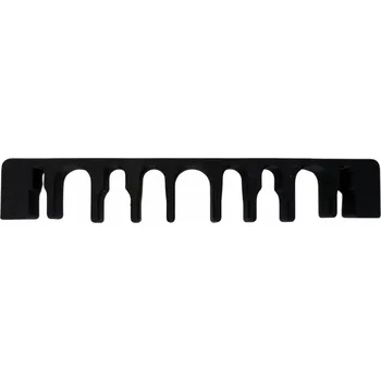 kabelová chránička Hřebenový organizér kabelů pro kabelovou průchodku 110x55, černý