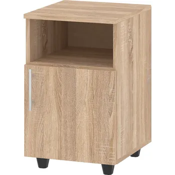 Noční stolek Slevadoma Noční stolek s dvířky MILANA Barva: Dub sonoma