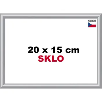 Puzzle BFHM Plastový rám 20x15cm - stříbrný