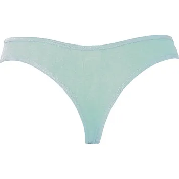 Kalhotky Tanga - bavlněná, světle modrá Dámská velikost: M
