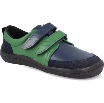 Dětská sportovní obuv Barefoot dětské tenisky Beda - Jacob s velurovým okopem modré Velikost: 25