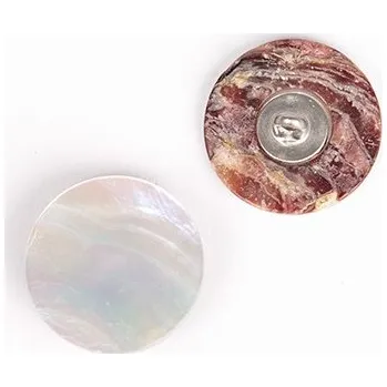 Knoflík Drops Kulatý knoflík vypouklý Ø 20 mm perleťový s poutkem