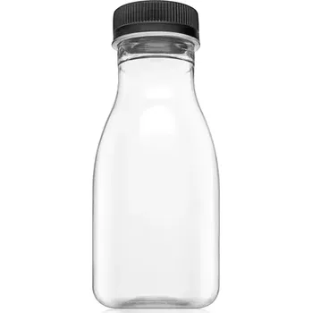 Láhev PET LÁHEV 250 ML NA MLÉKO ČIRÁ BEZ UZÁVĚRU (100 ks)