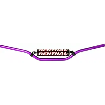 Řídítka Motokrosové řidítka s hrazdou RENTHAL 971 RC HANDLEBAR 7/8" 22 mm barva fialová (limitovaná vintage/retro edice )