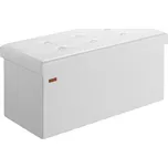 Casaria Taburet s úložným prostorem 76 x 38 x 38 cm, bílý 101540