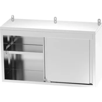 Kuchyňská skříňka vasegastro Nerezová nástěnná skříňka, posuvné dveře 110x35x60cm
