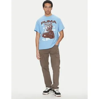 Pánské tričko Puma T-Shirt All Bite 630466 Modrá Regular Fit XL