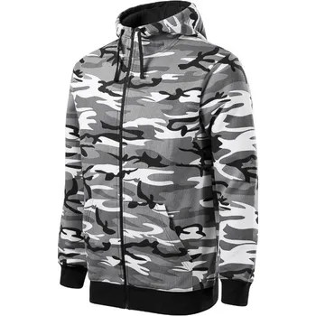 Pánská mikina Camo Zipper mikina pánská camouflage gray M