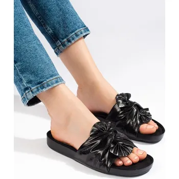 Dámské žabky Goodin Jedinečné nazouváky dámské černé bez podpatku 37