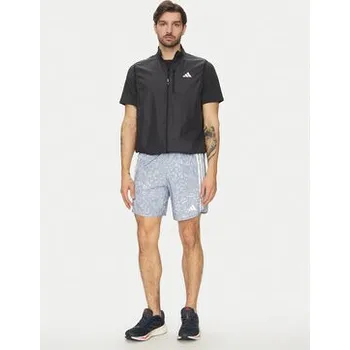 Dámské kraťasy adidas Sportovní kraťasy Own the Run 3-Stripes JD7769 Modrá Regular Fit M