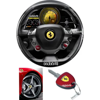 Jedlá dekorace na dort Ferrari 3 - jedlý papír - Bez úprav