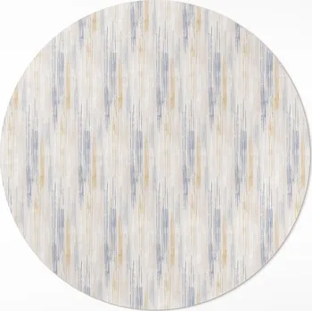 Obraz Kulatý Koberec Vinyl PVC průměr 70 cm Abstrakce jemné malované linie