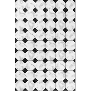 Koberec Běhoun Vinylový Loft Rozměr: 80x120 cm Moderní mramorový design dlaždice