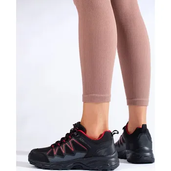 Dámská treková obuv DK Moderní dámské trekingové boty šedé bez podpatku 37