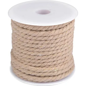 Příze Bavlněná šňůra kroucená Ø5 mm macrame
