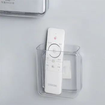 Obývací pokoj Nalepovací kapsa na zeď 10 x 4,8 x 12 cm transparentní