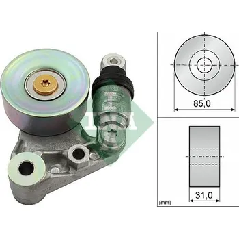 Napínák, žebrovaný klínový řemen Schaeffler INA 534 0021 10