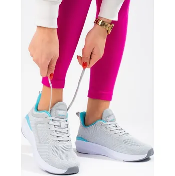 Dámské tenisky DK Stylové tenisky šedé dámské bez podpatku 37