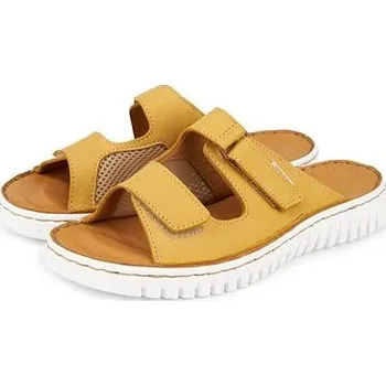 Dámské pantofle Vlnka Dámské kožené nazouváky na hallux Roxana žlutá velikost obuv dospělí 36