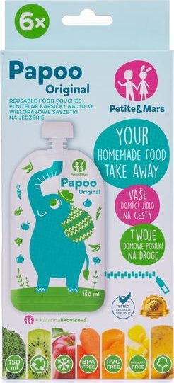 Papoo Ks Recenze Petite&Mars Papoo Original 150 ml 6 ks - Zbozi.cz