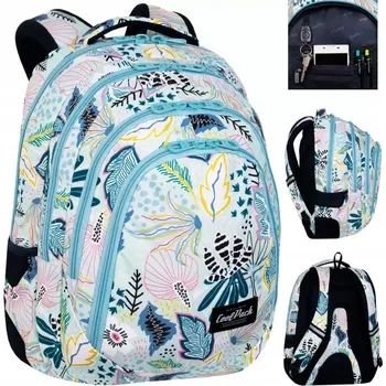 Školní batoh Školní batoh vícekomorový CoolPack modrý, odstíny žluté a zlaté, růžový, vícebarevný 28 l