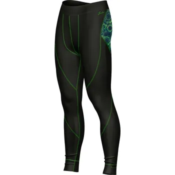 Pánské termo spodky Pánské funkční spodky dlouhé MECHANIC černá Bamboo Heavy - Zelená / XL