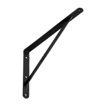 Držák na polici Konzola zpevněná 400x250mm WSWP, černá