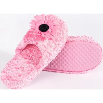 Dívčí bačkory Trendy dětské růžové papuče bez podpatku 32