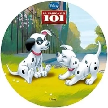 Jedlá dekorace na dort 101 dalmatinů č.4 jedlý papír - Úprava na přání +20 Kč