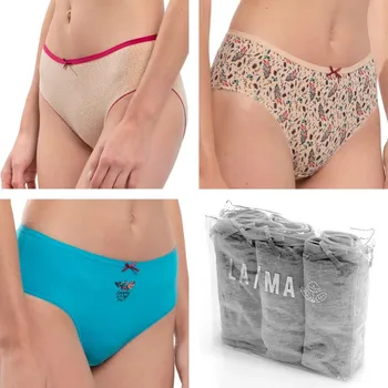 Kalhotky LAMA Dámské kalhotky 3 pack 127BI 22 XL