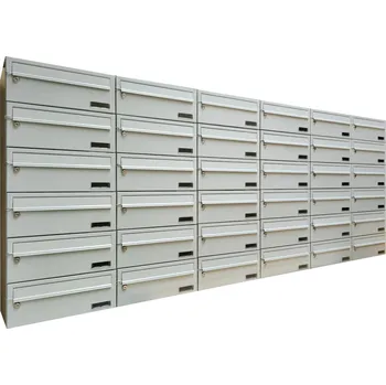 Poštovní schránka 3MH s.r.o. Poštovní schránka MB 01-370x150x260 v sestavě na stěnu Barva: RAL 9016 bílá