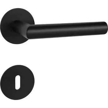 Dveřní kování MPK - FAVORIT 22 - R 3SM rozety BB, klika/klika BS - Černá matná