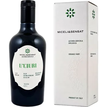 Rostlinný olej Prémiový BIO extra panenský olivový olej MICELI & SENSAT U’CIURI 500 ml v dárkovém balení