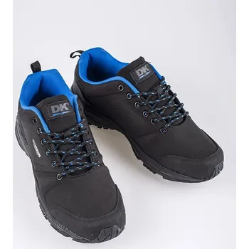 Pánská treková obuv DK Výborné trekingové boty černé pánské bez podpatku 43