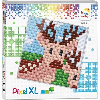 Mozaiková sada PixelHOBBY Pixel XL set 12x12 cm - jelen
