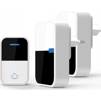 Domovní zvonek IP44 BEZDRÁTOVÝ ZVONEK NA DVEŘE/VRATA VODĚODOLNÝ VELKÝ DOSAH 150M