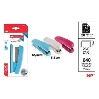 Děrovačka Zszywacz średni + zszywki 24/6 MIX