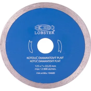 Řezný kotouč LOBSTER Kotouč diamantový plný 180 mm