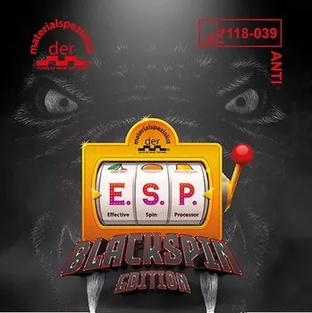 Stolní tenis Der Materialspezialist E.S.P. Black Spin anti potah
